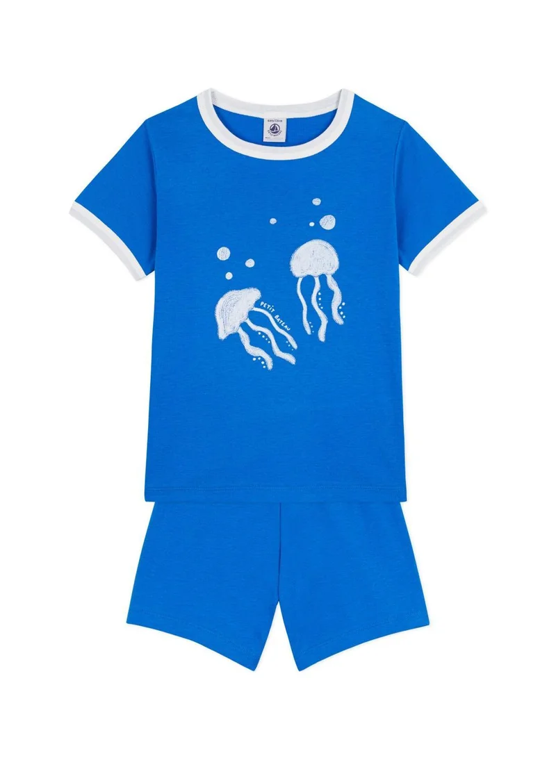 بيتي باتو Children's short jellyfish pattern cotton pyjamas